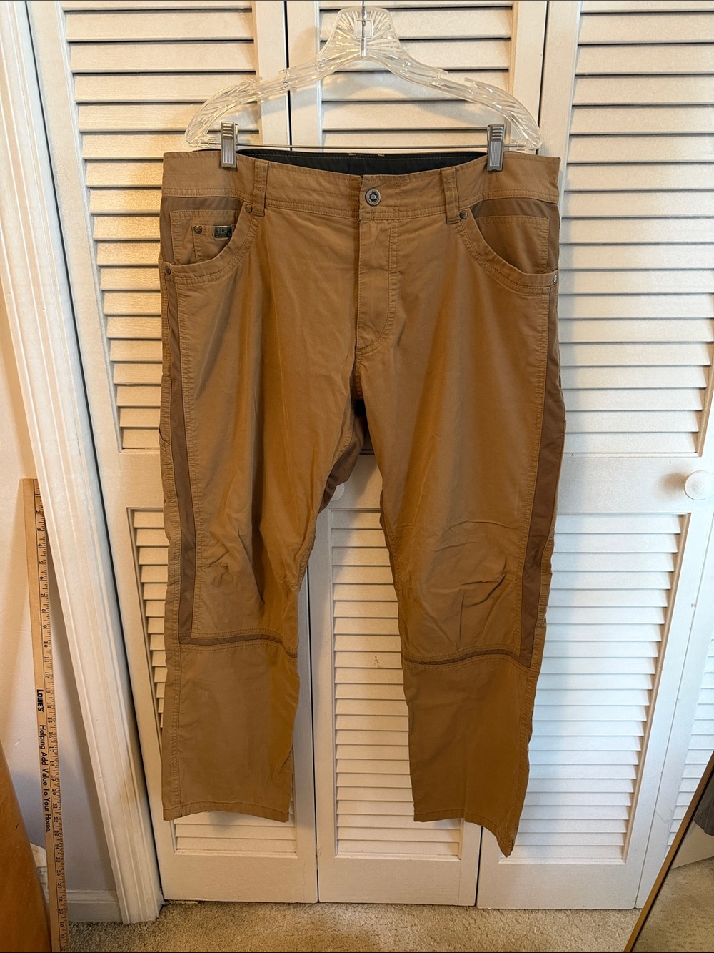 Men's Kuhl Radikl Tan Utility Casual Pants 38 x 30